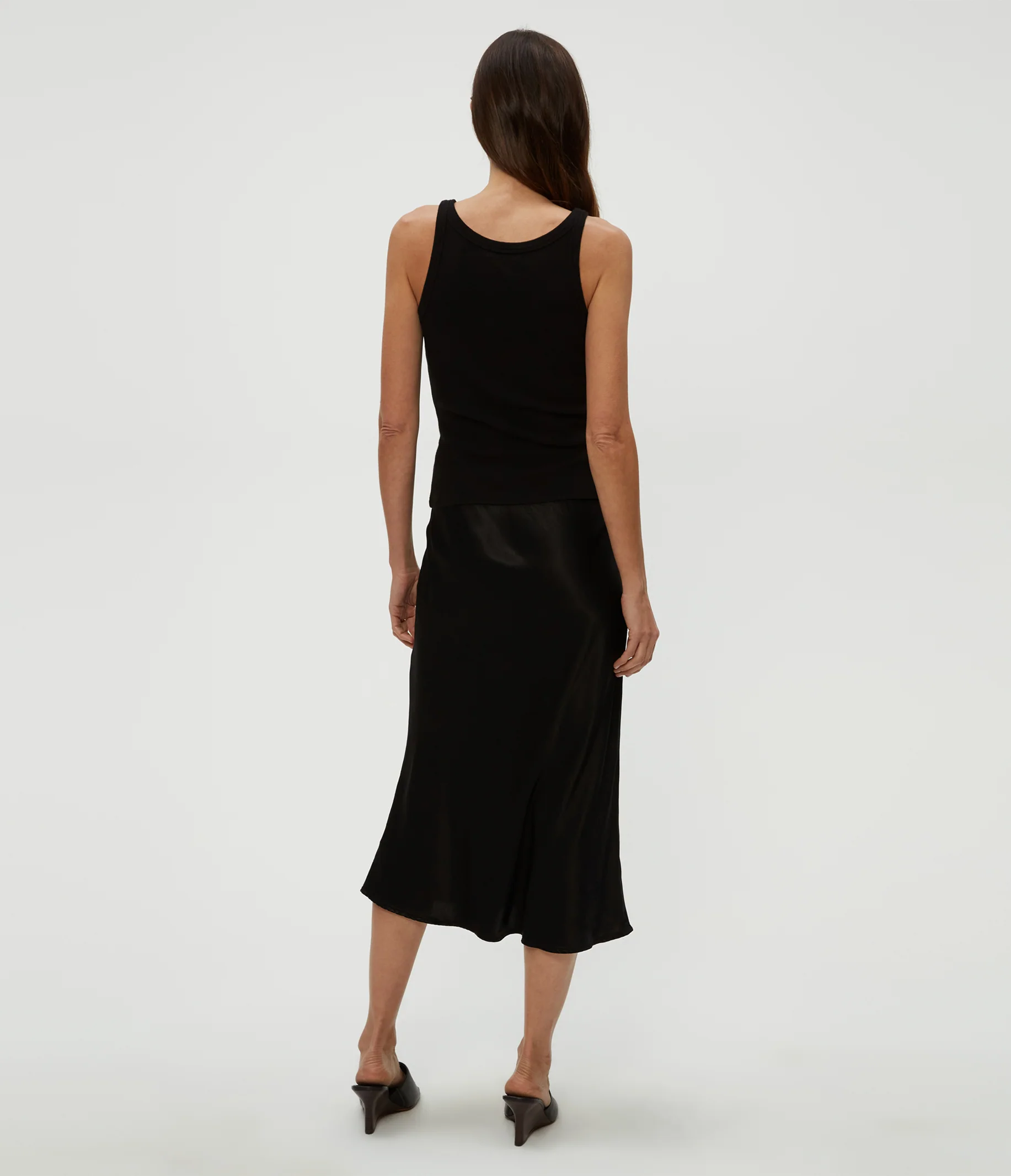 Petite Leila Bias Cut Midi Skirt - Image 35