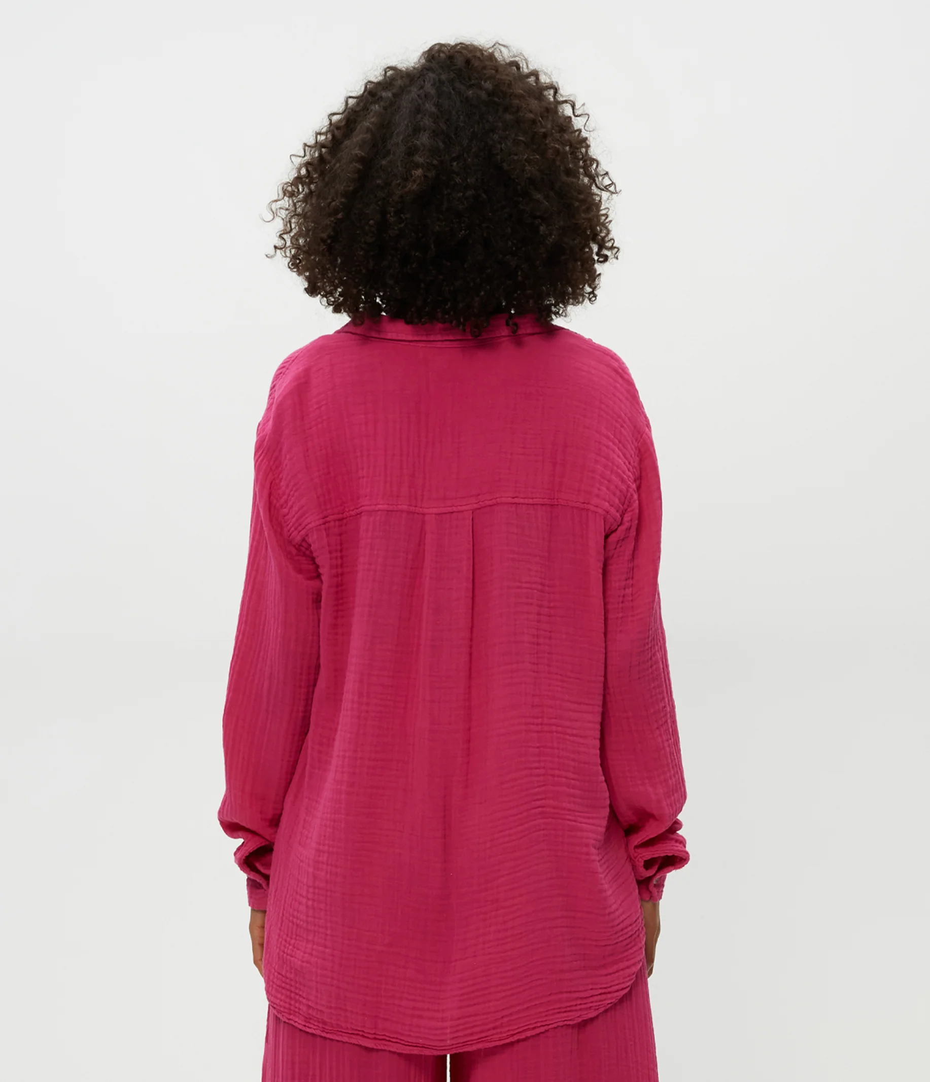 Petite Leo Gauze Button Down Shirt - Image 16