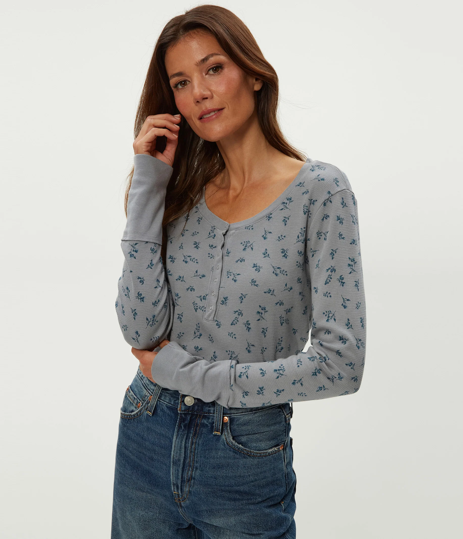 Regan Printed Henley - Image 9