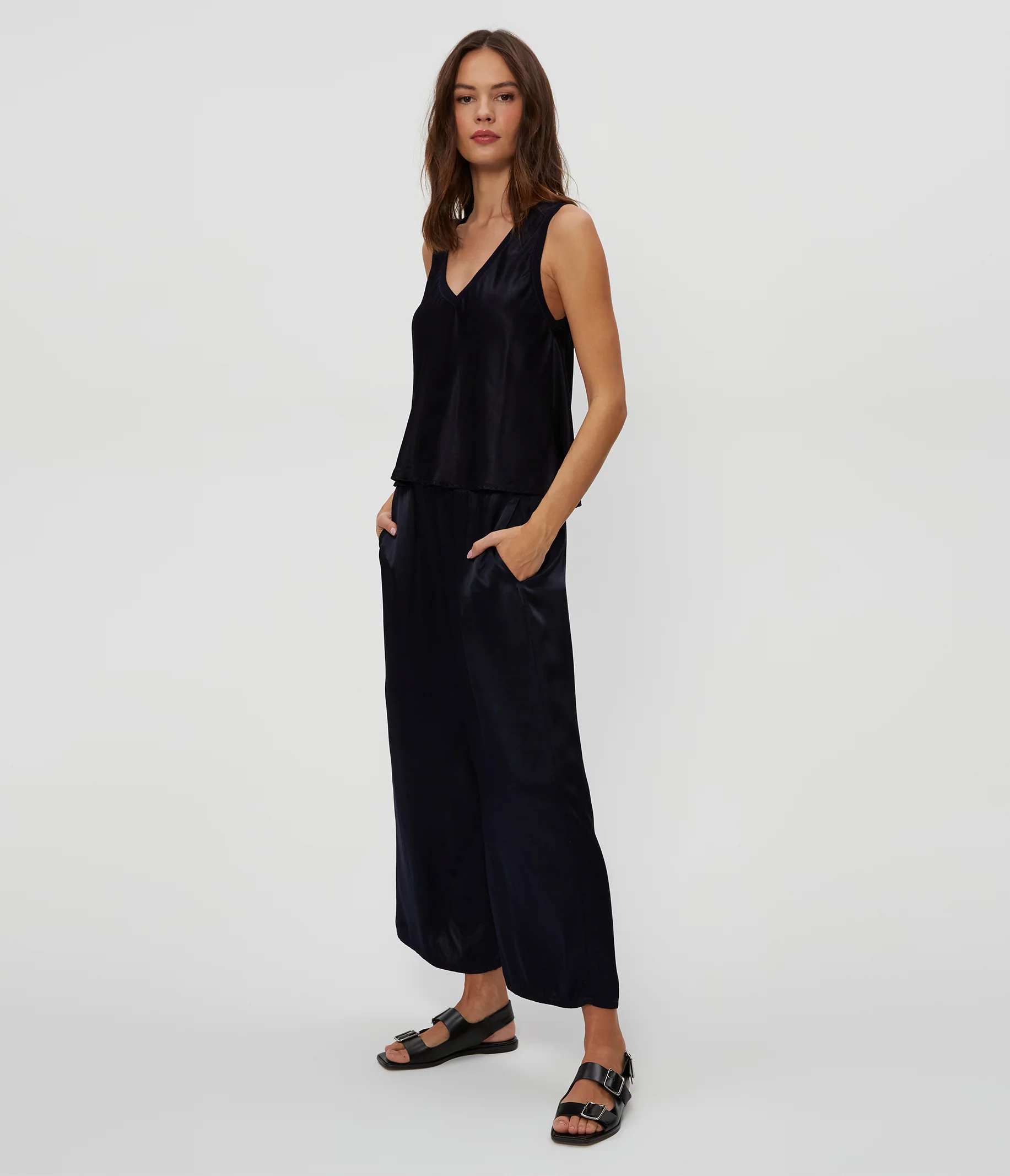 Sacha Satin Cropped Pant - Image 20