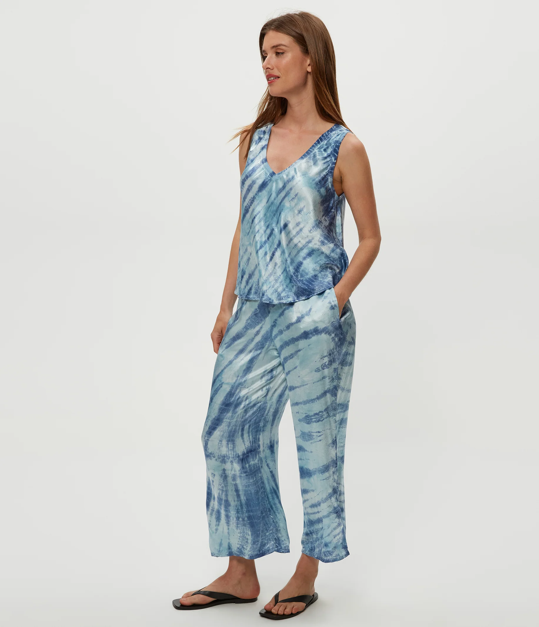 Sacha Double Dye Cropped Pant - Image 3