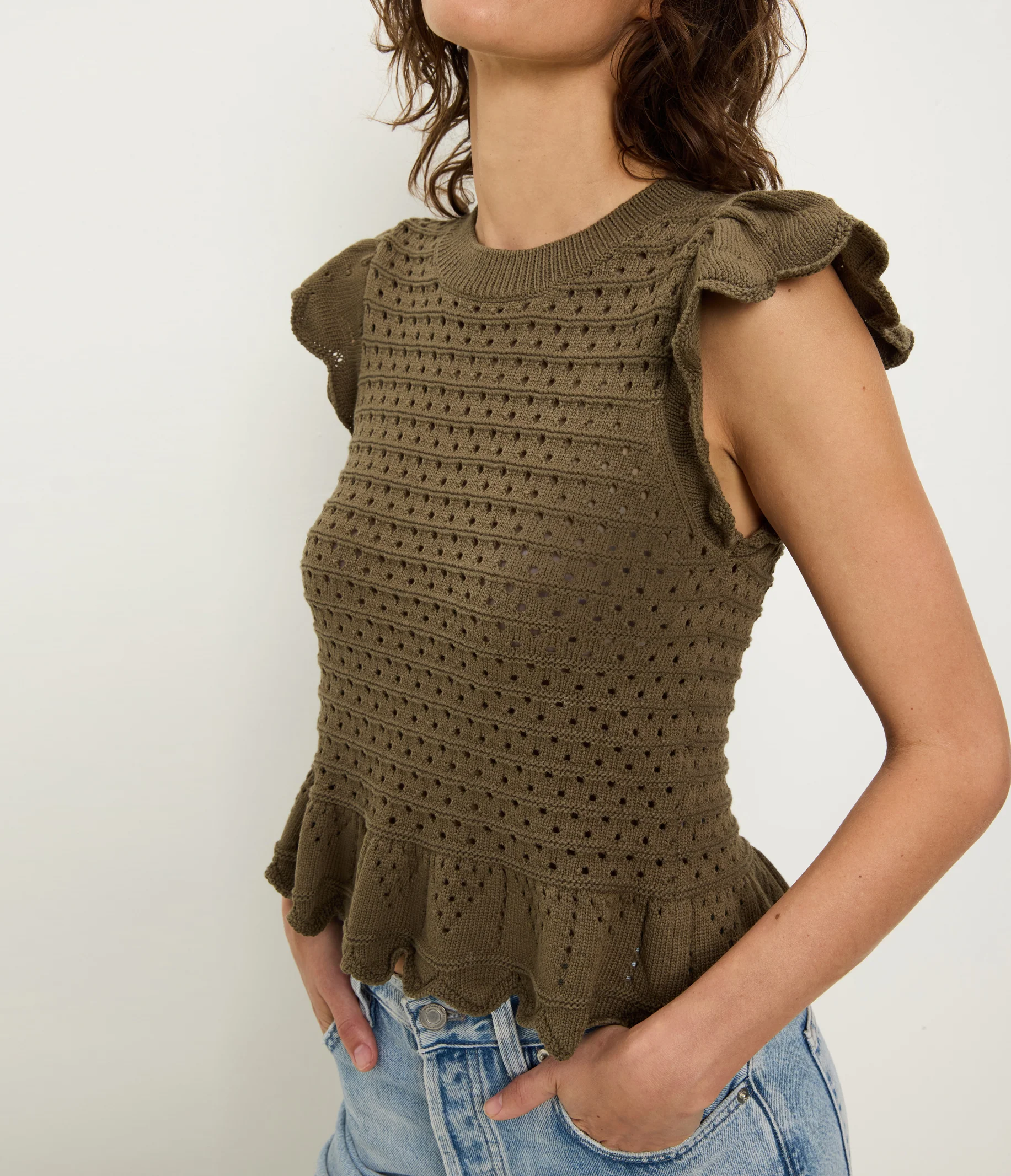 Stelle Flutter Sleeve Pullover