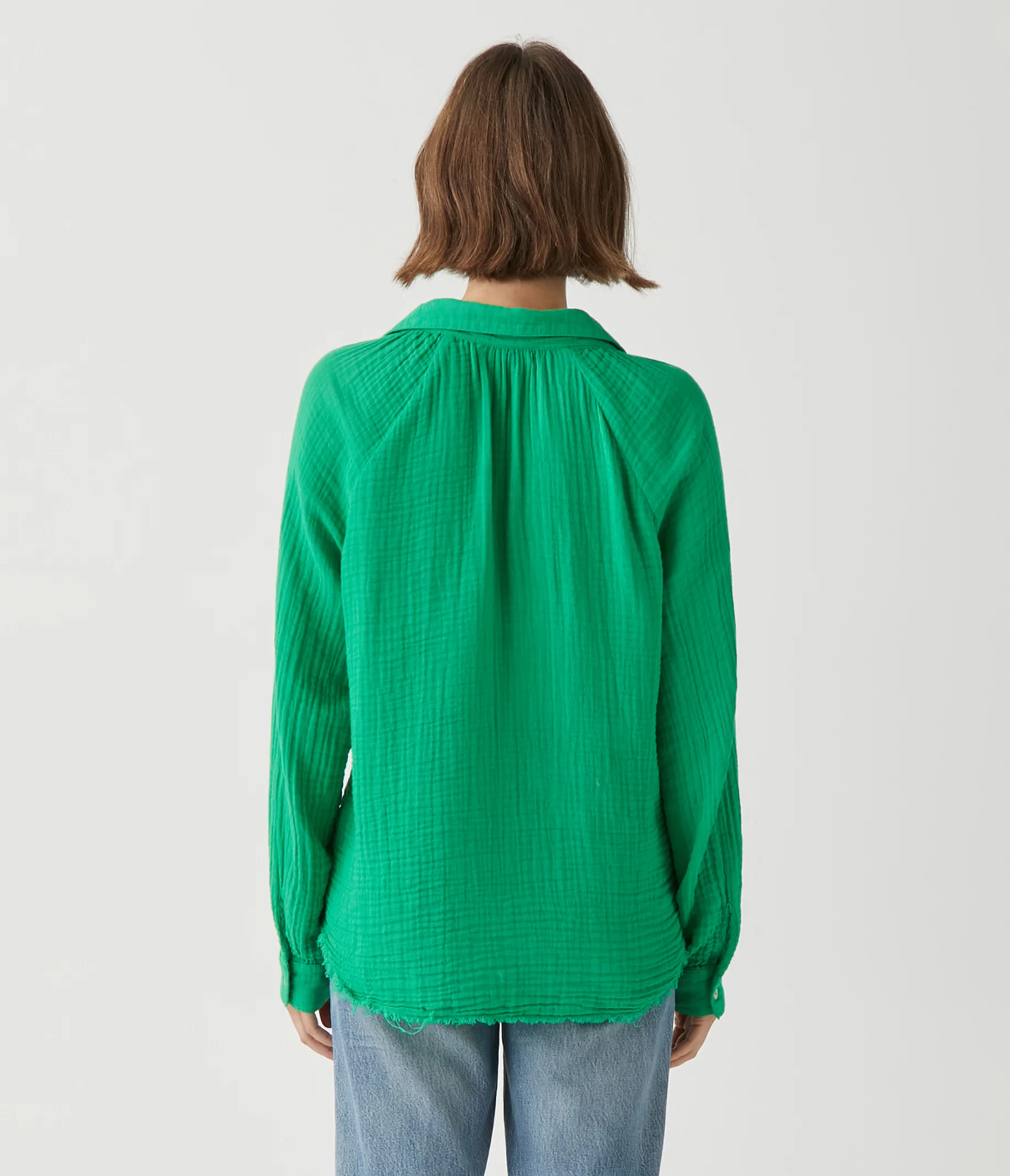 Toni Gauze Button Down Shirt - Image 60