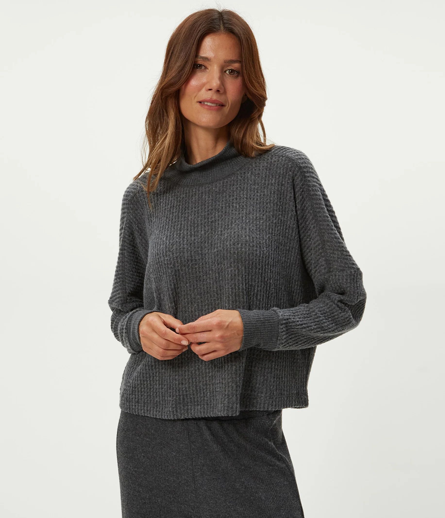 Wynn Brushed Waffle Top - Image 5