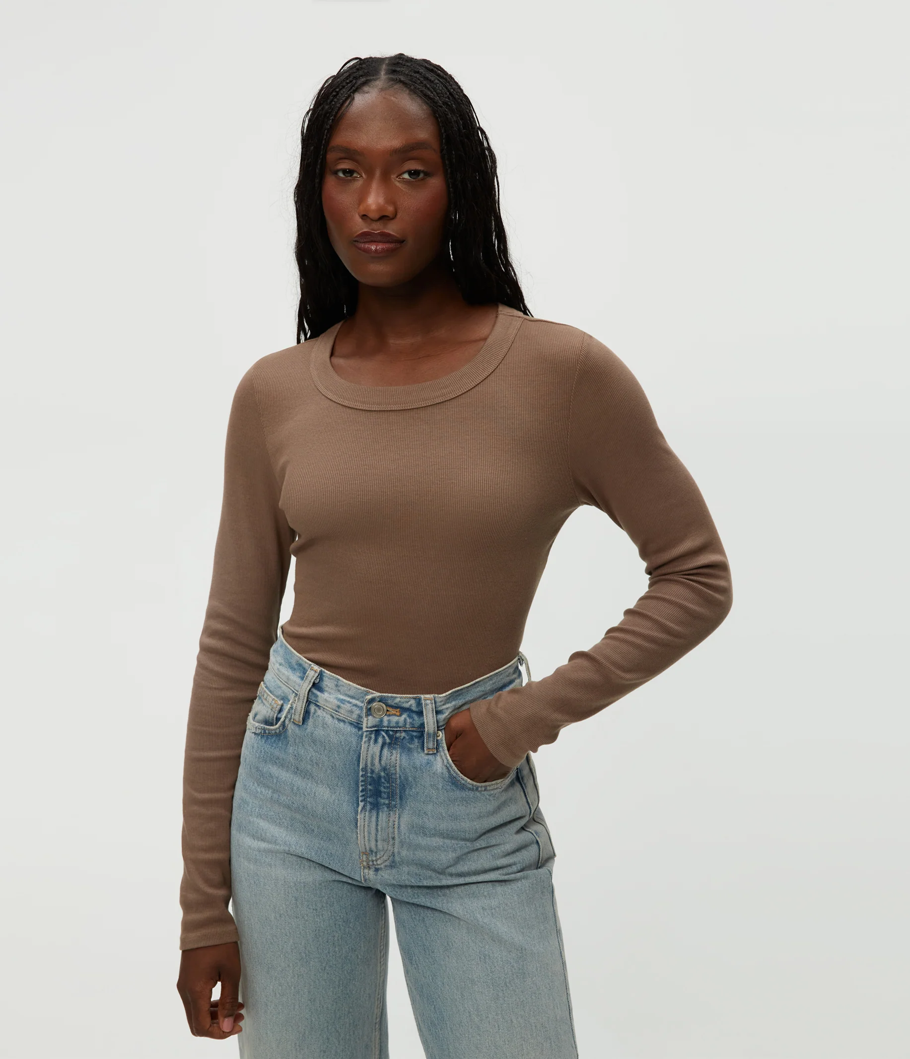 Zola Ribbed Tee - Image 15
