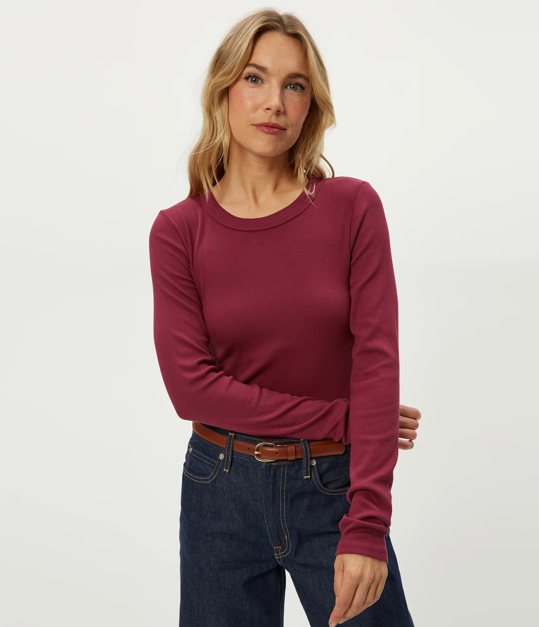 Zola Ribbed Tee - Image 43