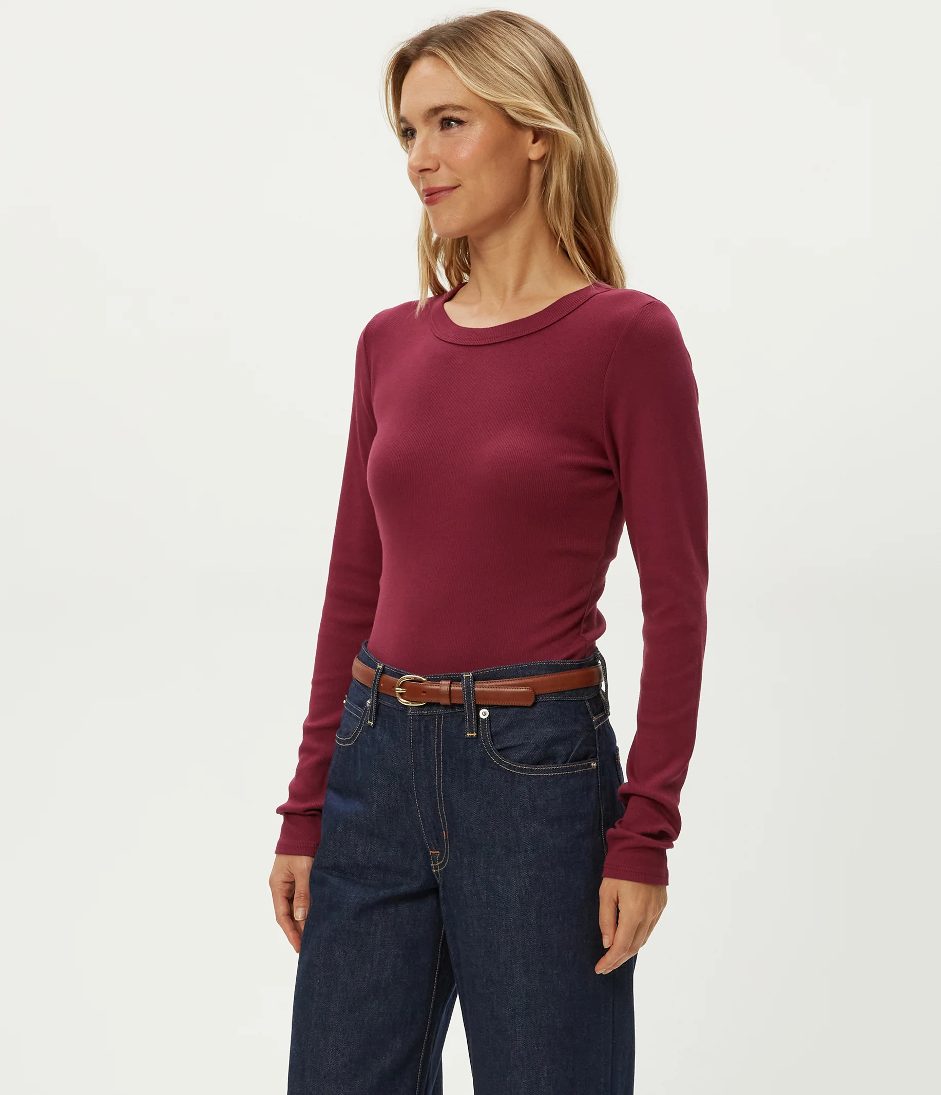 Zola Ribbed Tee - Image 45
