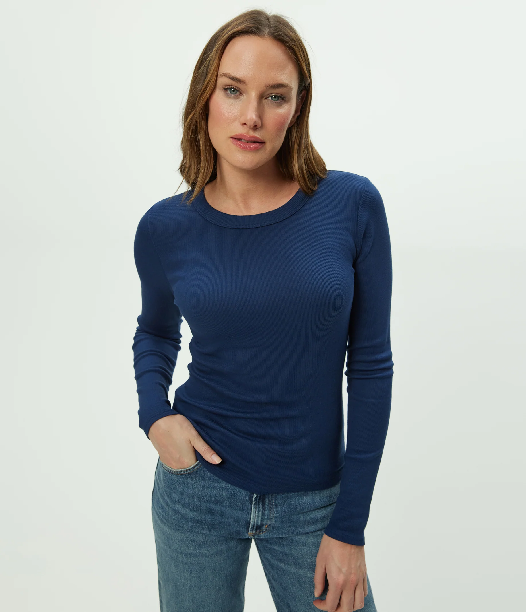 Zola Ribbed Tee - Image 57
